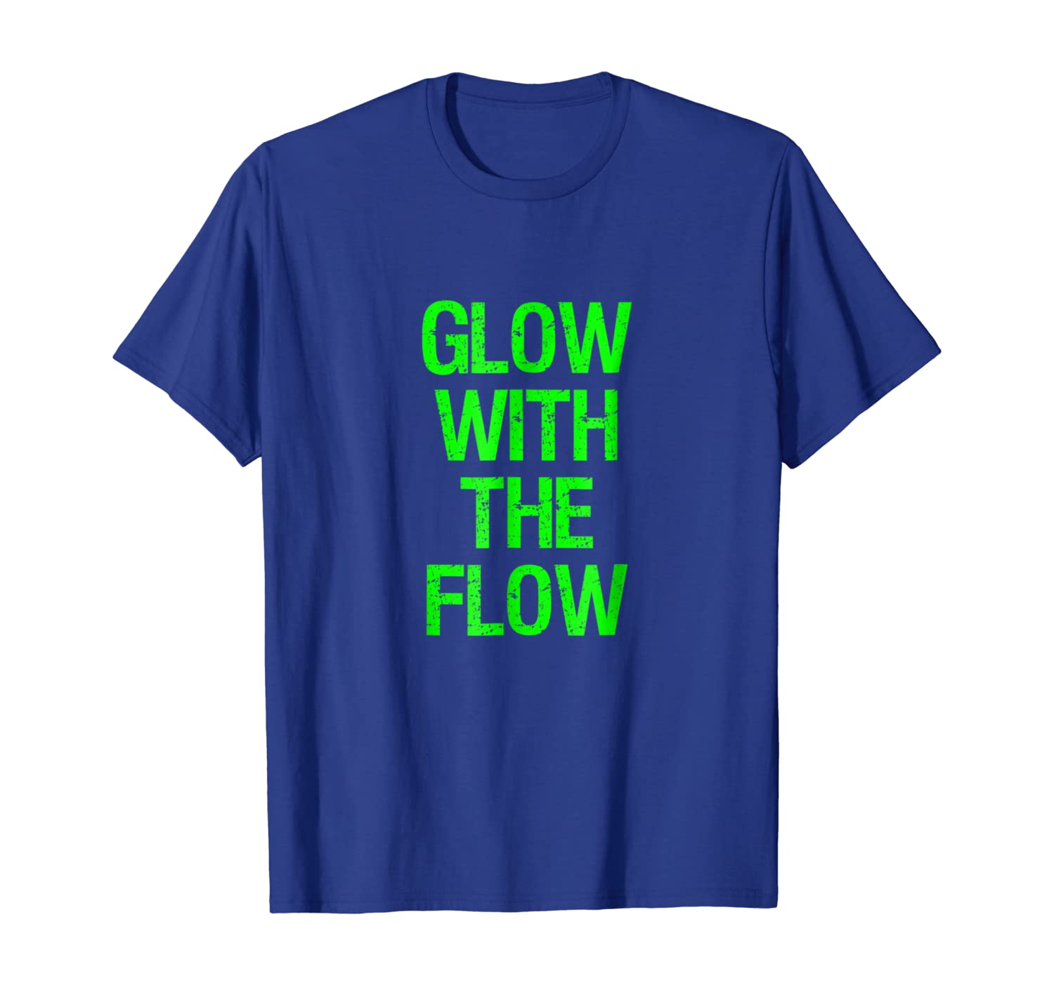 

glow with the flow funny clubbing t shirt, White;black