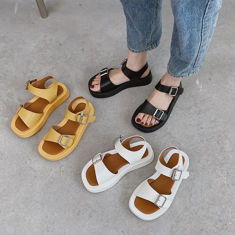 

Sandals Platform Casual Peep-toe Buckled Sandal Children's Summer Beach Comfort Shoes Of 2021, As pic