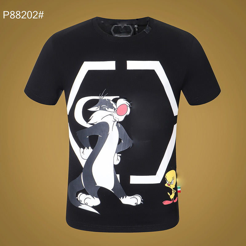 

crystal Skull designer T-shirt mens Bear Tees Summer Basic Solid print letter dollar Skateboard Casual Punk tops Tee man women Shirts clothi, White;black