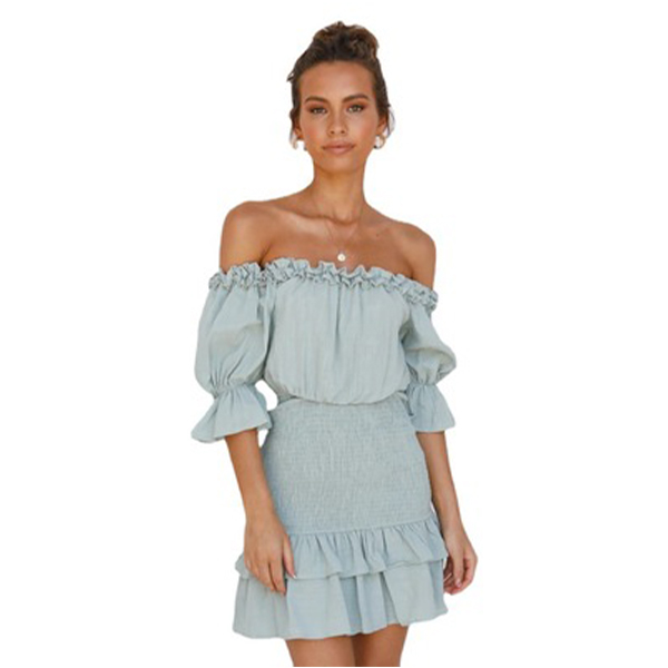 

2021 summer cotton kawaii dresses wood ear side word collar ruffle mid-sleeve dress stitching loose hip skirt kilou offical store casual clothing for girls, Pink