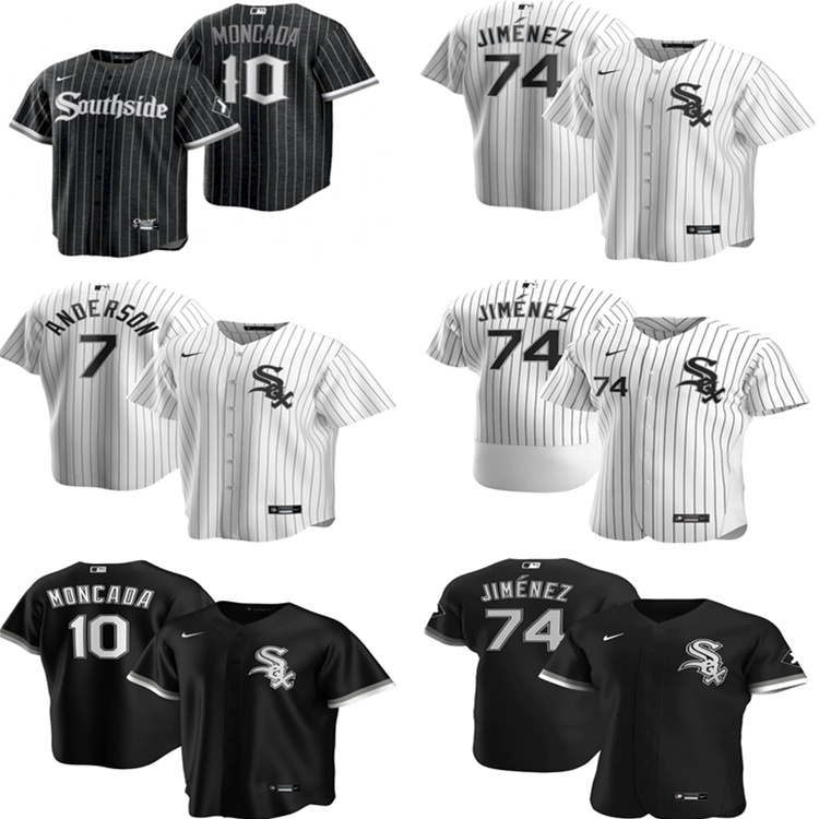 

2021 Chicago White Sox 74 Eloy Jimenez Jersey 7 Tim Anderson 10 Yoan Moncada 88 Luis Robert 8 Bo Jackson 45 Michael JD Baseball Jerseys, Women's color 2