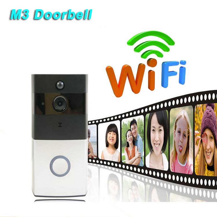 

WiFi Wireless Video Doorbell With Storage And Two-Way Talk, Smart Door Bell Security Cemera PIR Motion Detection Doorbells