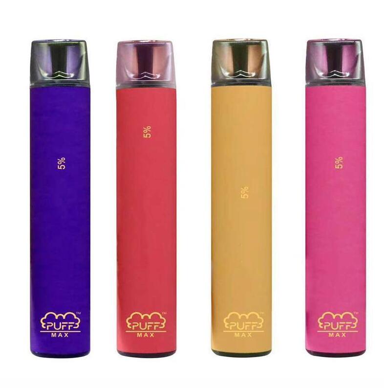 

PUFF BAR MAX E-cigarettes 8 Colors Disposable Device 2000+Puffs 1200mAh battery 8.5ml Pre-Filled Disposables Vape Cartridges ecig