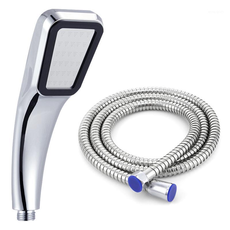 

300 Holes Handhold Water Saving Aluminum Shower Head Holder Nozzle & High Pressure Set With 1.5 Meter Hose1