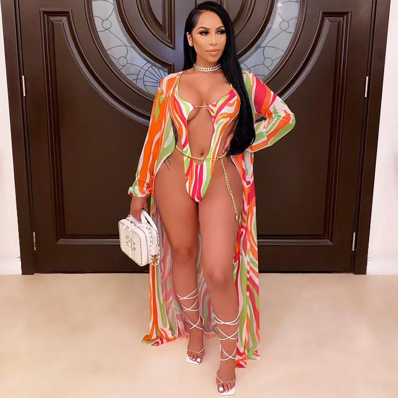 

Women' Swimwear Women Sexy Hollow Out Painted Bikini Two Piece Halter Push Up Swimsuit 2021 Fashion And Cover Beachwear Suits, 03 yellow