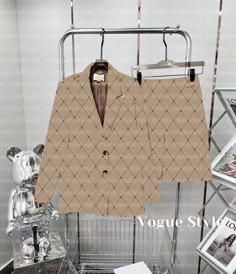 

Women's Two Piece Pants Business Suit Mini Short Fashion Long Sleeve 22ss New Official Set Jacket Long, Extra shipping cost