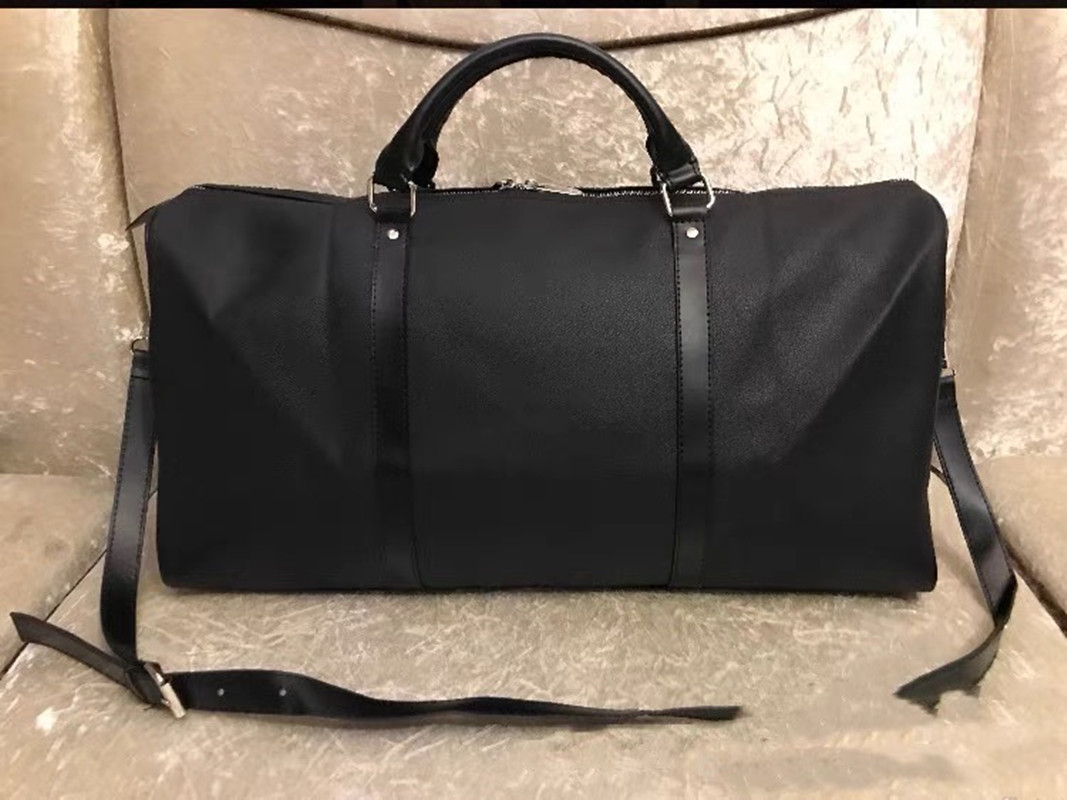 

High quality Mens Duffle Bag brown black Keepall 55 Quality Mono Luggage Gram Bag Travel Men Women Giraffe with Lock new K95y#, Brown flower with beige strap