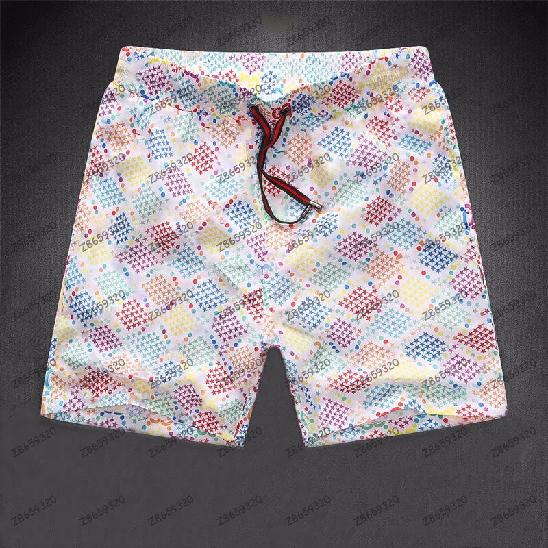 

Mens Shorts Summer Designers Casual Sports Fashion Quick Drying Men Beach Pants Black and White Asian Size M, Extra amount