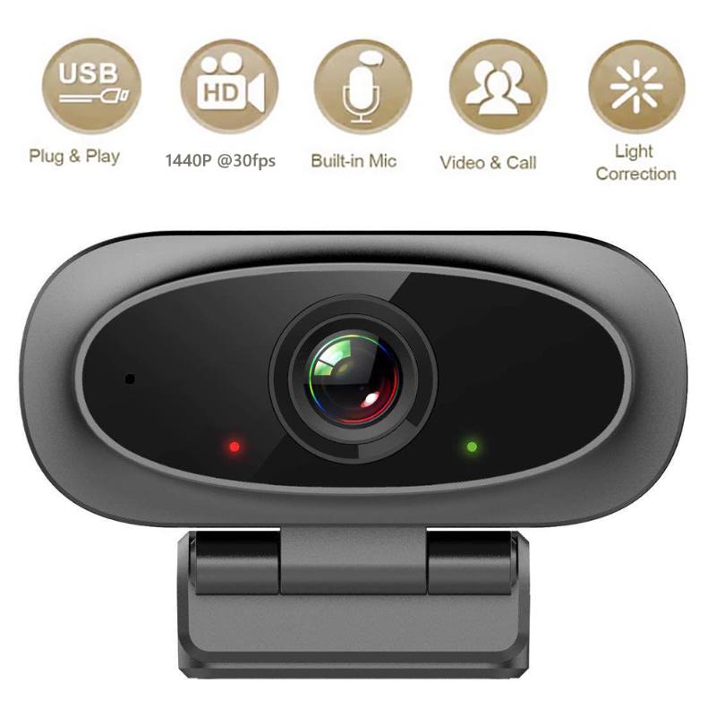 

Webcam 4MP USB Computer Web Camera With Built-in Microphone For Desktop Laptop PC Computer,Support Beauty Effect Webcams