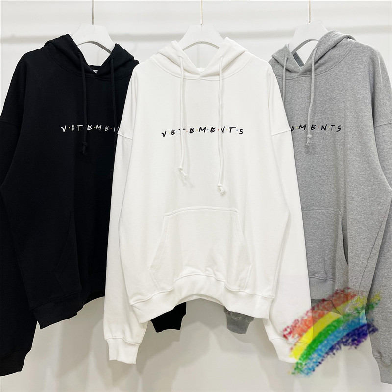 

Embroidered Hoodies Men Women 1 High Quality Sweatshirts Hooded Pullovers, Black