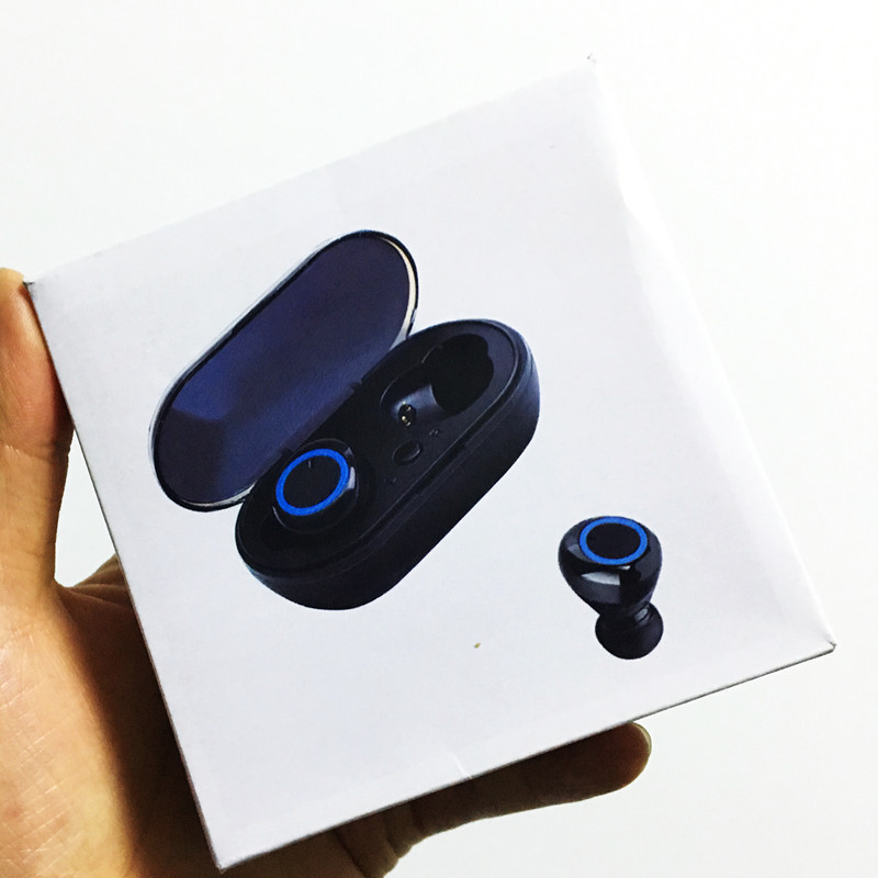 

Wireless charging Earphones Bluetooth Cell Phone White headset earplugs earphone in-ear Sports Christmas Touchable earplugs With pop-up window box gift rename dgbs, A 2