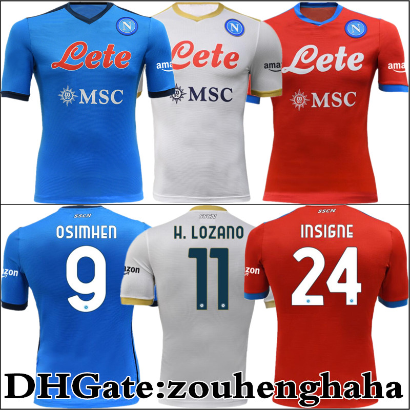 

Napoli INSIGNE soccer jerseys Naples football shirt 2021 2022 Osimhen KOULIBALY Lozano camiseta de fútbol 21 22 Maradona maillot foot MERTENS ANGUISSA Politano tops, 4th