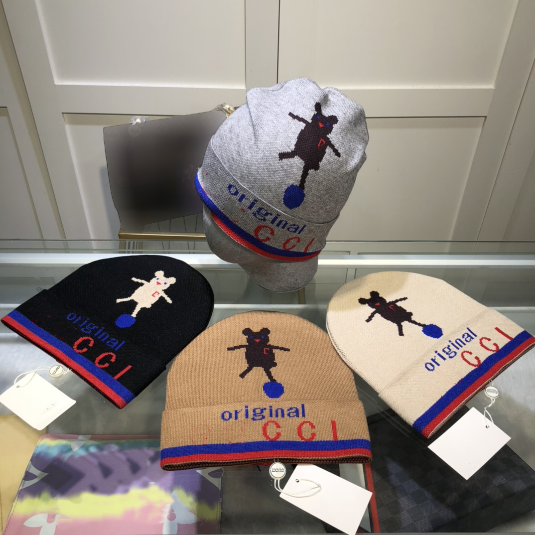 

Knitted Hat Men Women Autumn Winter Beanie Skull Caps Thicken Warm Casual Outdoor Hats Designer High-quality Bonnet Fisherman Unisex cap, Make up the freight