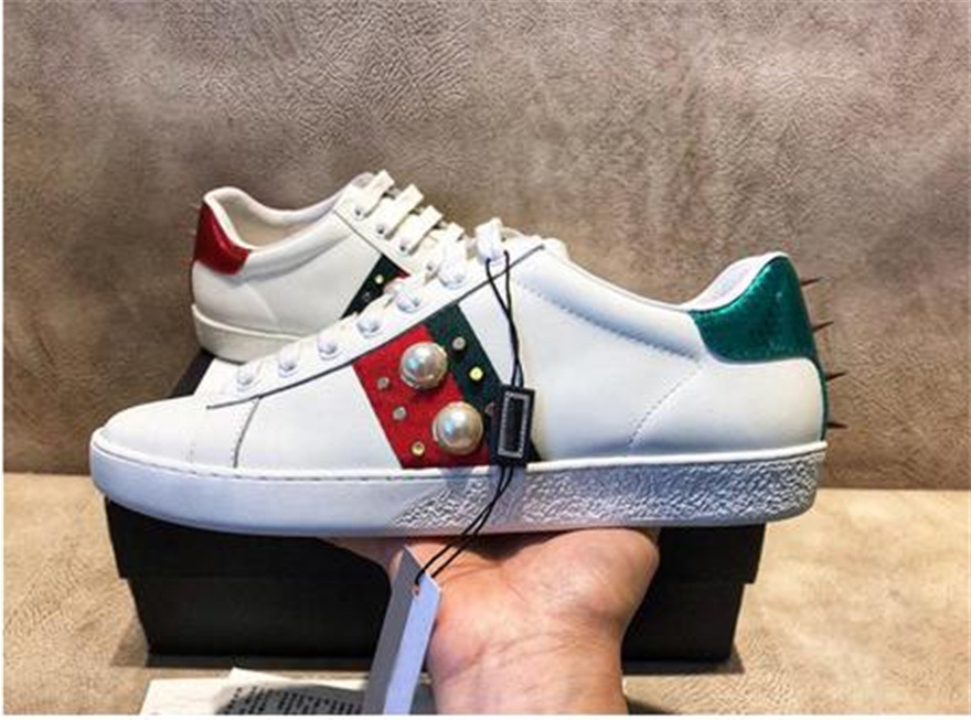 

High Quality Mens Casual Shoes White Ace Green Red Stripe Italy Bee Tiger Snake Women Sneaker Trainers Chaussures Pour Hommes With Box Z6CL#, I need look other product