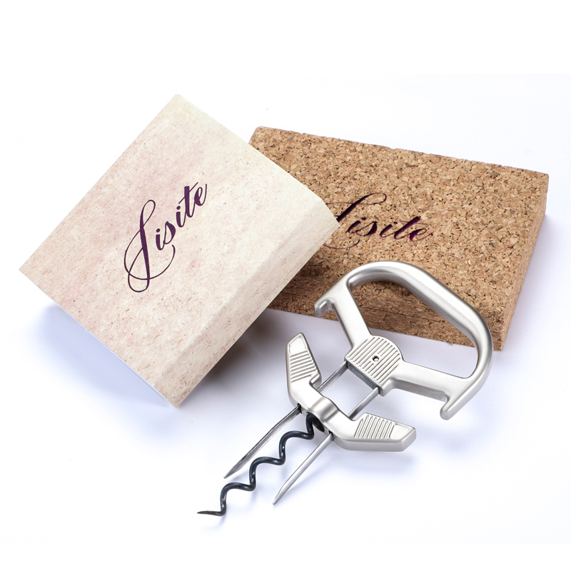 

Zinc Alloy Two-Prong Corkscrew Bar Tools AH SO Aged Vintage Wine Bottle Opener