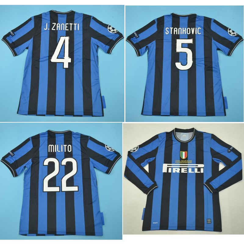 

Top 2010 MILITO Retro Jerseys Classic Vintage SNEIJDER Soccer jersey J.ZANETTI STANKOVIC football shirt Djorkaeff maillot de foot, Intermilan2010home(c)