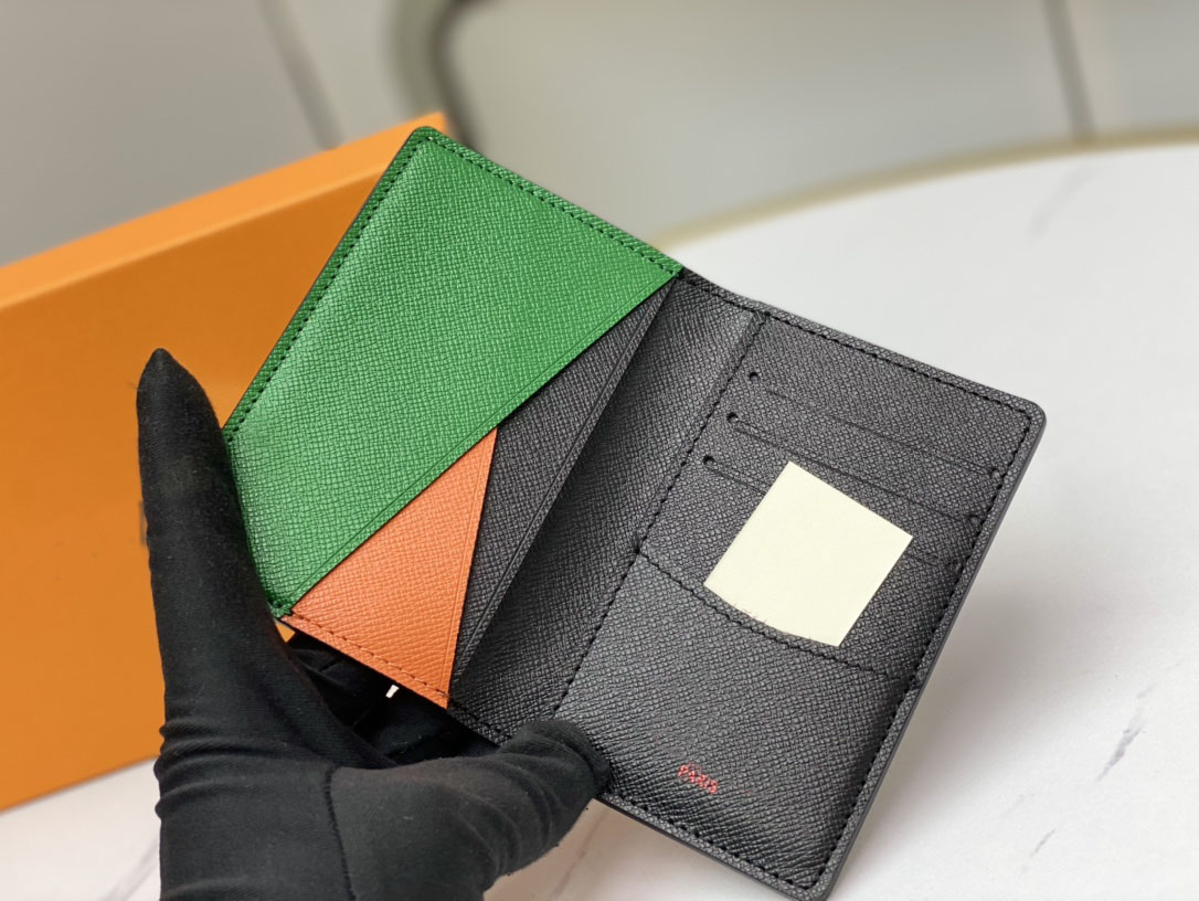 

POCKET ORGANIZER High quality Leather Wallet Men Day Cluch Designer Wallets Card holder