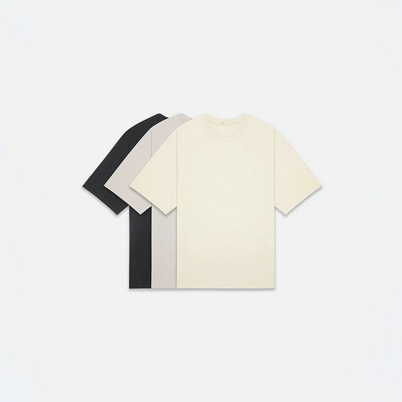 

sleeve Fear of God essentials 3 Pack T-shirt fog short T-shirt set, White;black