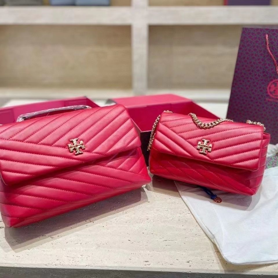

Women Luxurys Designer Burch Tory Tb Women's Bag Kira Small Fragrance Lingge One Shoulder Messenger Chain Bag Handbags