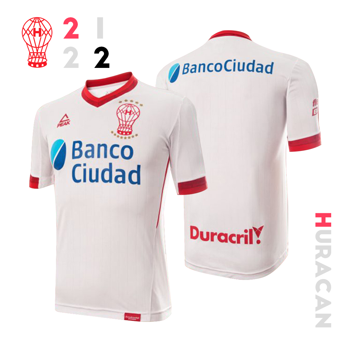

Huracán Soccer Jersey 2021-22 Home High-Quality Man Sweatshirt