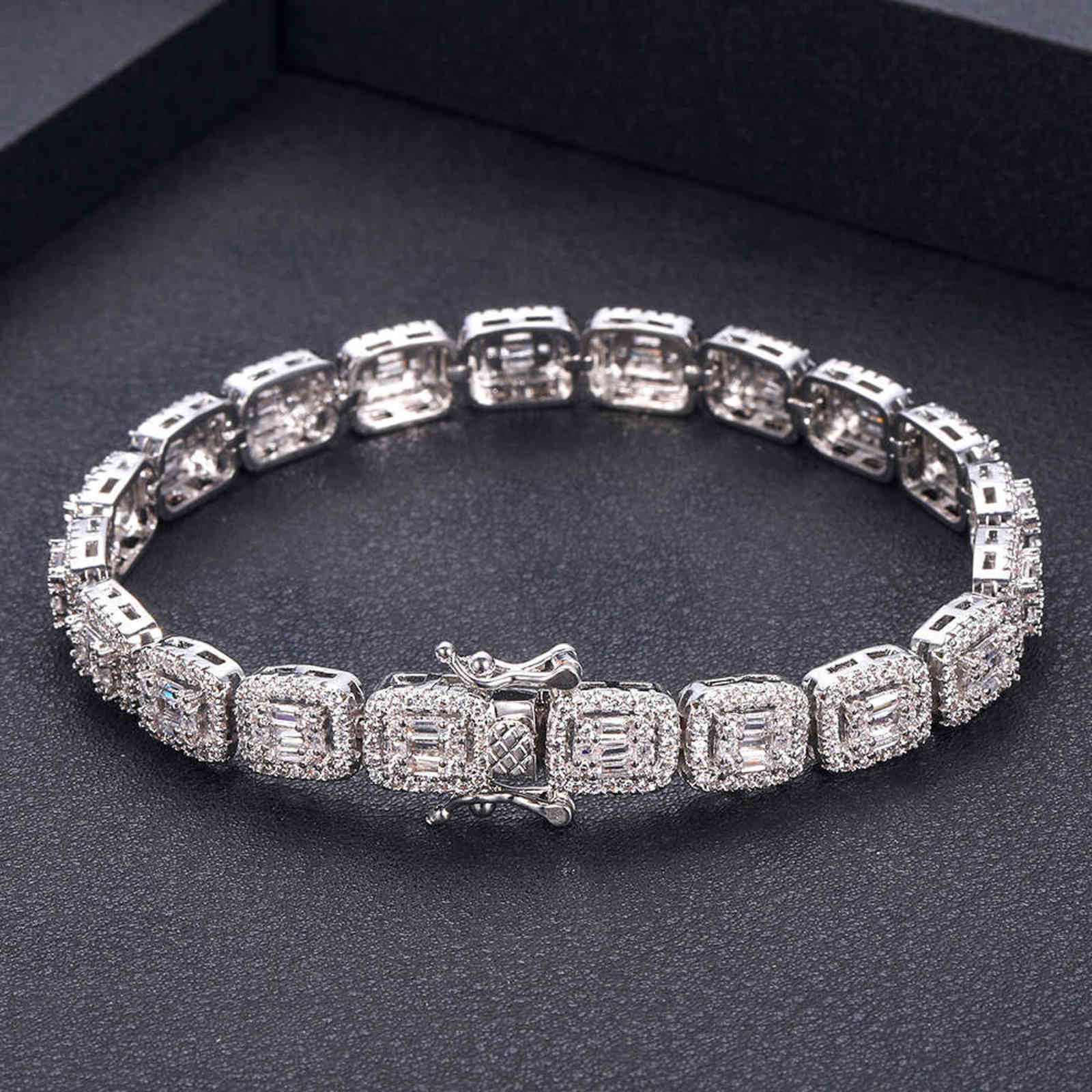 

Jankelly Rope Bracelet Gold Silverthick Mens Twisted Braided Chain Hip Hop