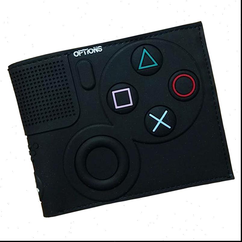 

3D Touch Games Playstation Purse Anime Cartoon PVC Wallets for Students Boy Girl Money Coin Holder Short Wallet, Red2