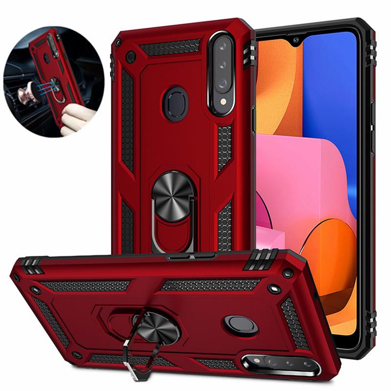 

For Samsung Galaxy A10 A20 A30 A40 A50 A70 A10E A20E Armor Car magnet Case For A10S A20S A30S A01 A11 A21 A31 A41 A51 A71 5G Lujrj