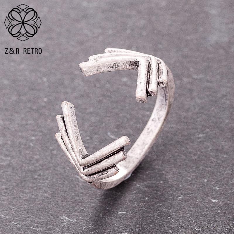 

Cluster Rings Vintage Accessories Gold Silver Color Simple Bijouterie Eternity Promise Jewelry For Women Female Decoration Wholesale, Golden;silver