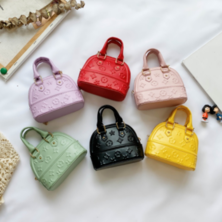 

Sale Kids Handbags Fashion Korean Little Girls Mini Princess Coin Purses Lovely Kid Cross-body Shell Bags Children Candies Bag Gifts