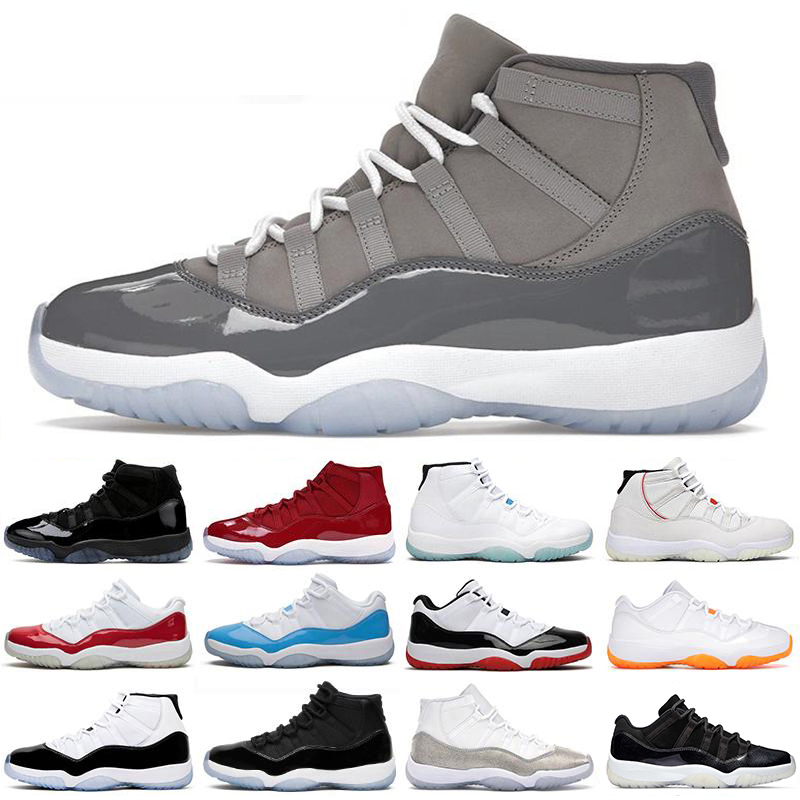 

Cool Grey 11 11s Mens Basketball Shoes 25th Anniversary Legend University Blue White Bred Concord Cap And Gown Men Women Sneaker, #15