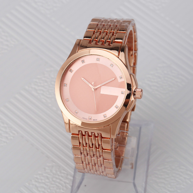 

Classic fashion brand men's and women's watches quartz movement simple design sapphire mirror stainless steel wristband, Slivery;brown