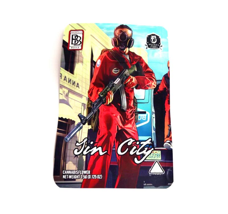 

Arrival SantaBack backpack boyz Flowers bags 3.5 Grams Crazy Down HUSTLE Mylar Bag Child proof Edibles Packaging