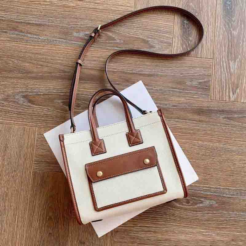 

Fashion Women Totes Made of Canvas and Leather Designers Shopping Bags Luxurys Handbag Casual Crossbody Bag, Black