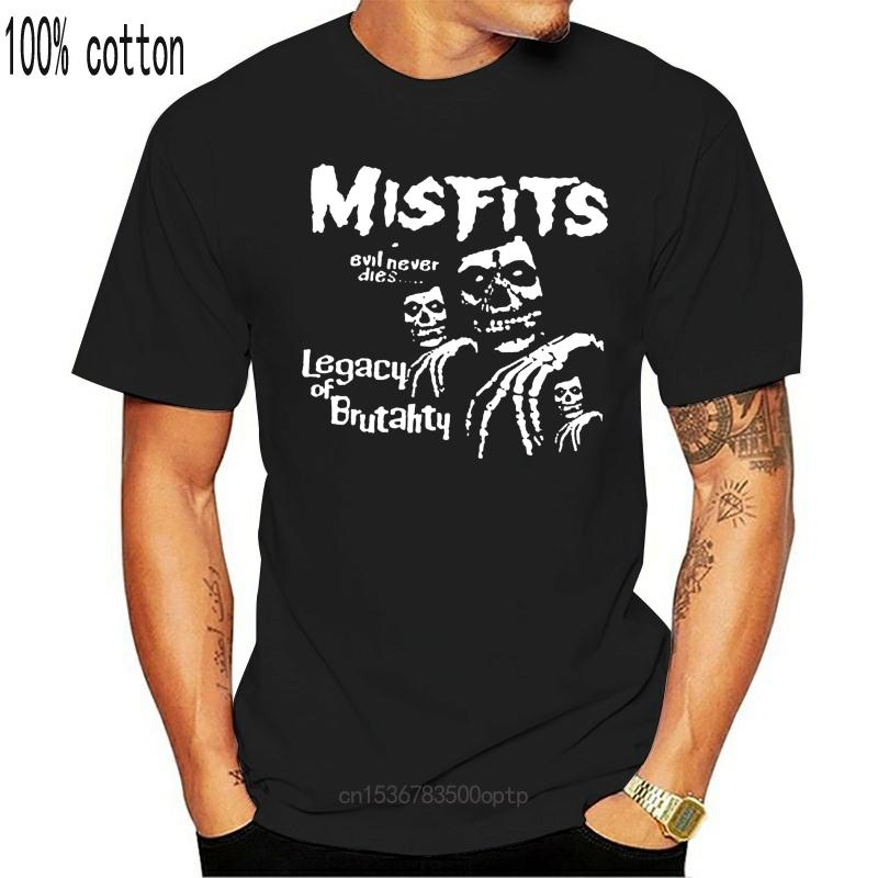 

Men's T-Shirts 2021 The Misfits Legacy Of Brutality Horror Punk Band Black T-Shirt Size S To 3XL TEE Shirt Gift Funny Cotton, Yellowx179912