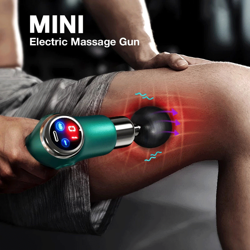 

Muscle Massage Gun Mini Pocket 32 Speed Vibration Electric Back Neck Massager For Body Deep Relief Pain LCD Touch Slimming Fascial Gun