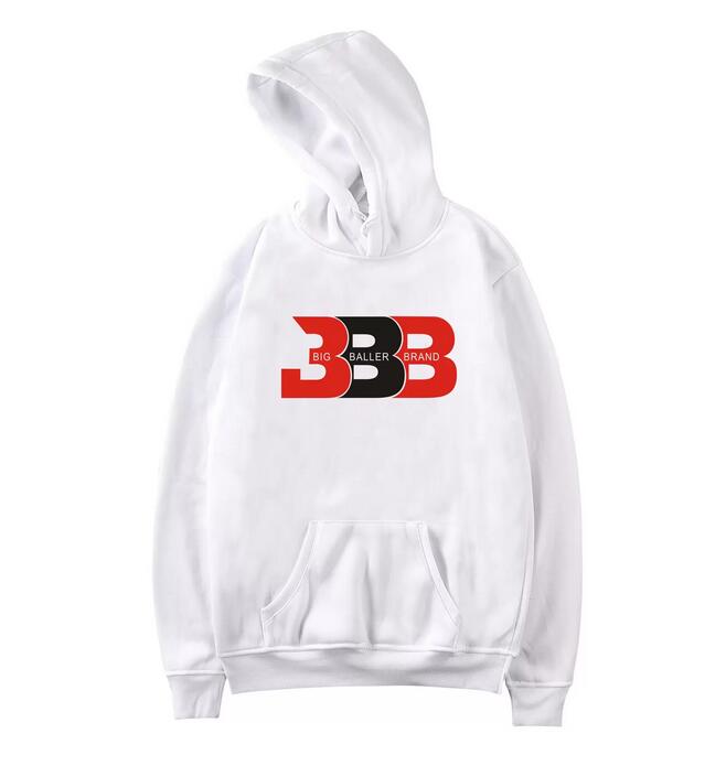 

BBB Letters Printed Mens Womens Casual High Street Hoodies Male Female Pullover Hip Hop Hooded Sweatshirts, White