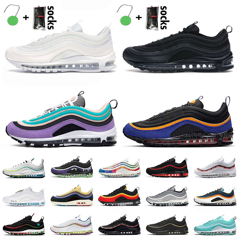 

Wholesale 97 Running Shoes Women Mens 97s Trainers Sneakers Triple White Black Have A Day ACG Terra Air Max AirMax Hanshin Tigers Worldwide