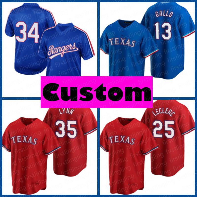 

Texas 34 Nolan Ryan Jerseys Baseball 12 Rougned Odor 13 Joey Gallo Kyle Gibson Nate Lowe Nick Solak David Dahl Leody Taveras Kyle Gibson Brett Martin, Blue;black