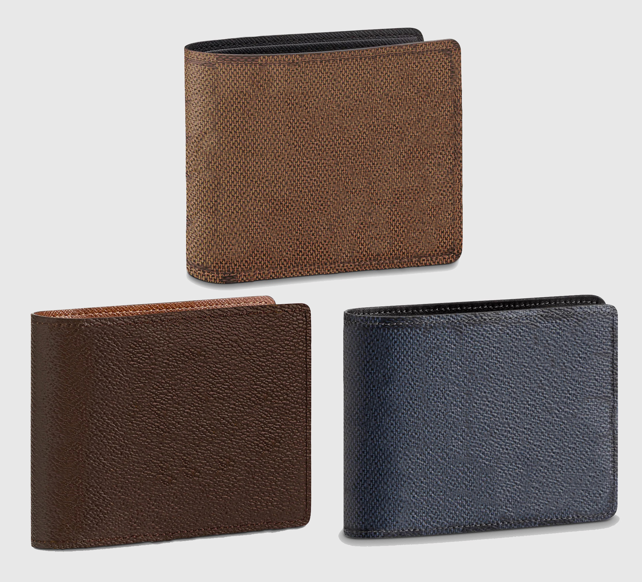 

Designer wallet Luxury purse Fashion moneybag High quality womens coin purses credit card case Europe and America classic style multiple pocket design, Brown monogram