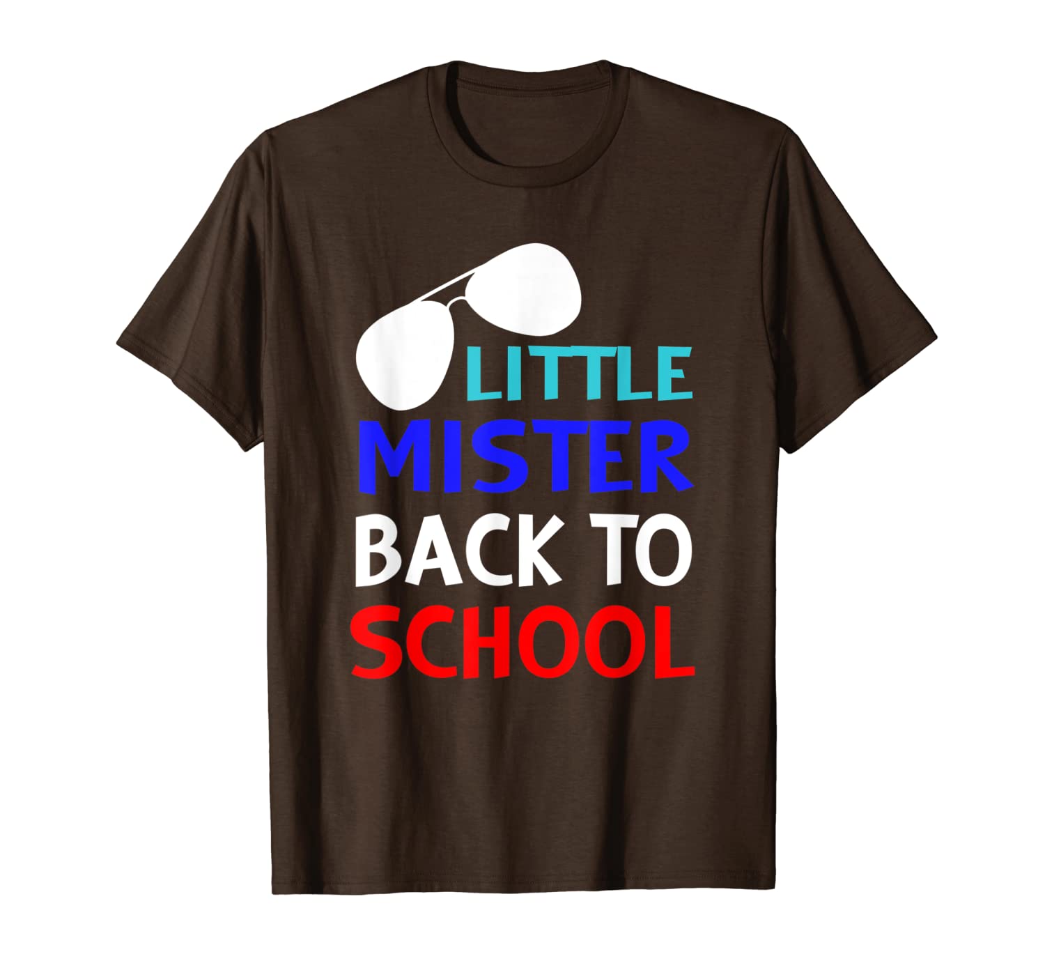 

little mister back to school funny boys toddler first day t-shirt, White;black