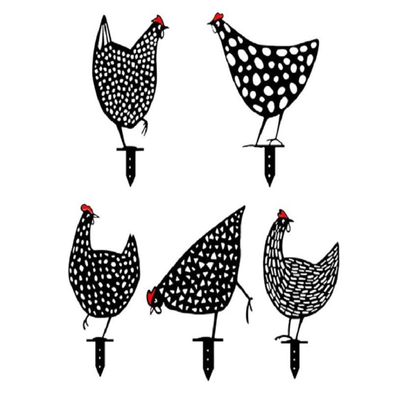 

5pcs Chicken Family Hen Garden Decoration Organizador Ornaments Outdoor Backyard Lawn Stakes Gift Decorations