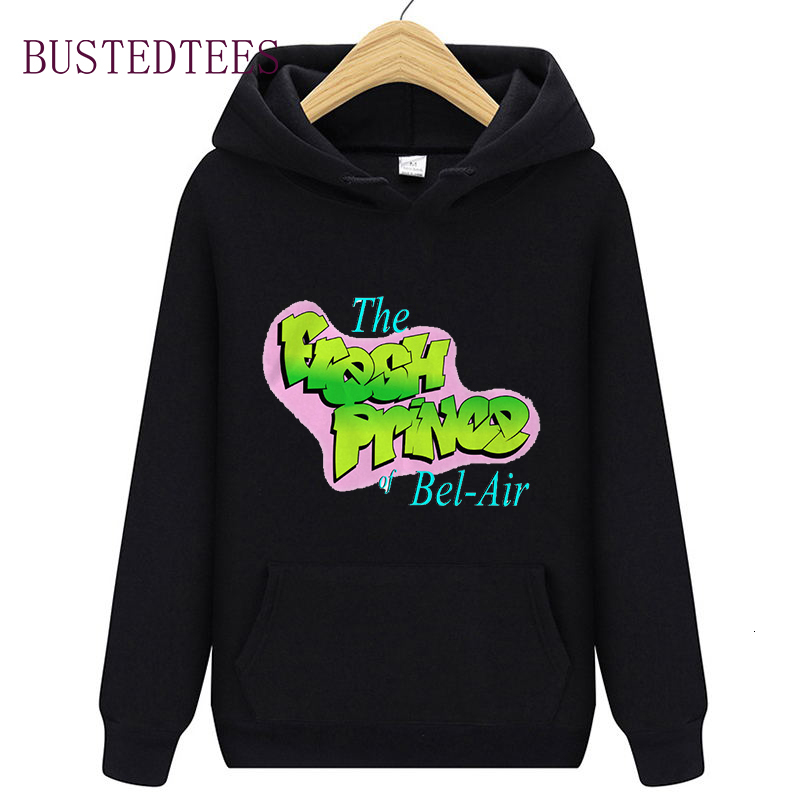 

Sweatshirts Fresh Prince of Bel Air Sweatshirt Harajuku Kpop Winter Clothing Top Esthetic Oversized Hoodies Vintage Hoodie Men, Black