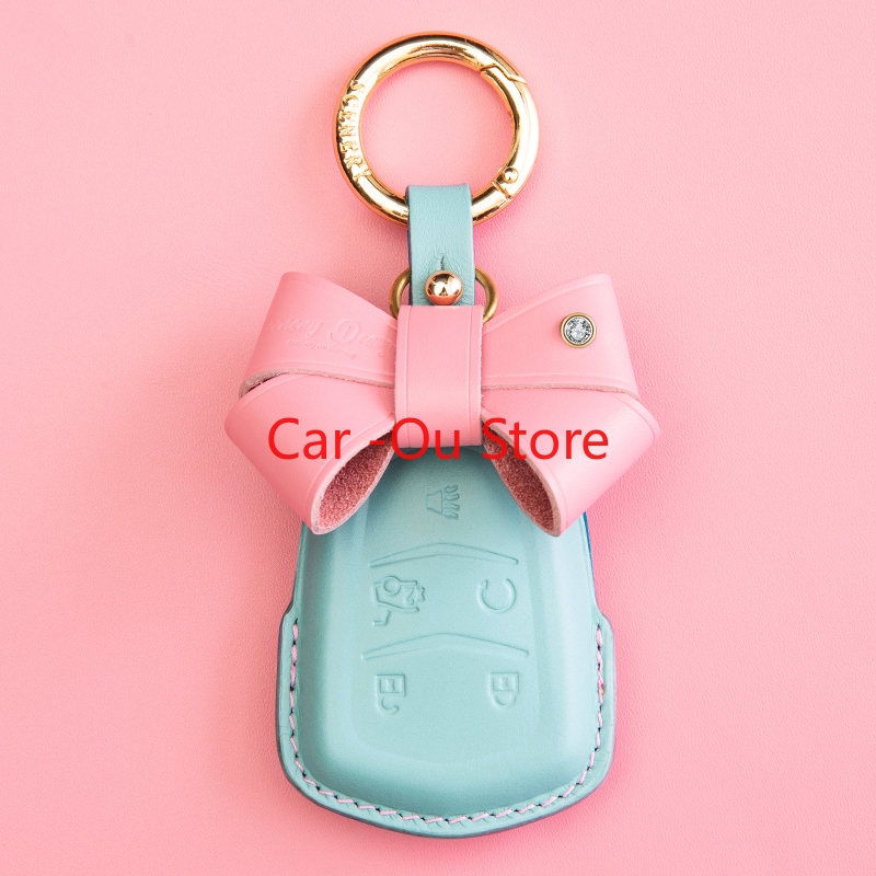 

For Cadillac XT4 XT5 XT6 CT5 CT6 CT4 Smart Key Keyless Remote Entry Fob Case Cover Key Chain