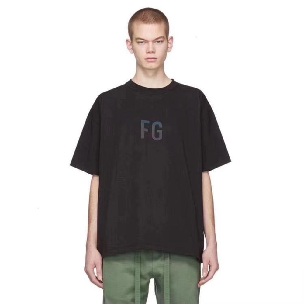 

Mens Womens Tshirt TEE Reflective High Street Short Sleeve Fashion Letter Printed Summer Style designers, White;black