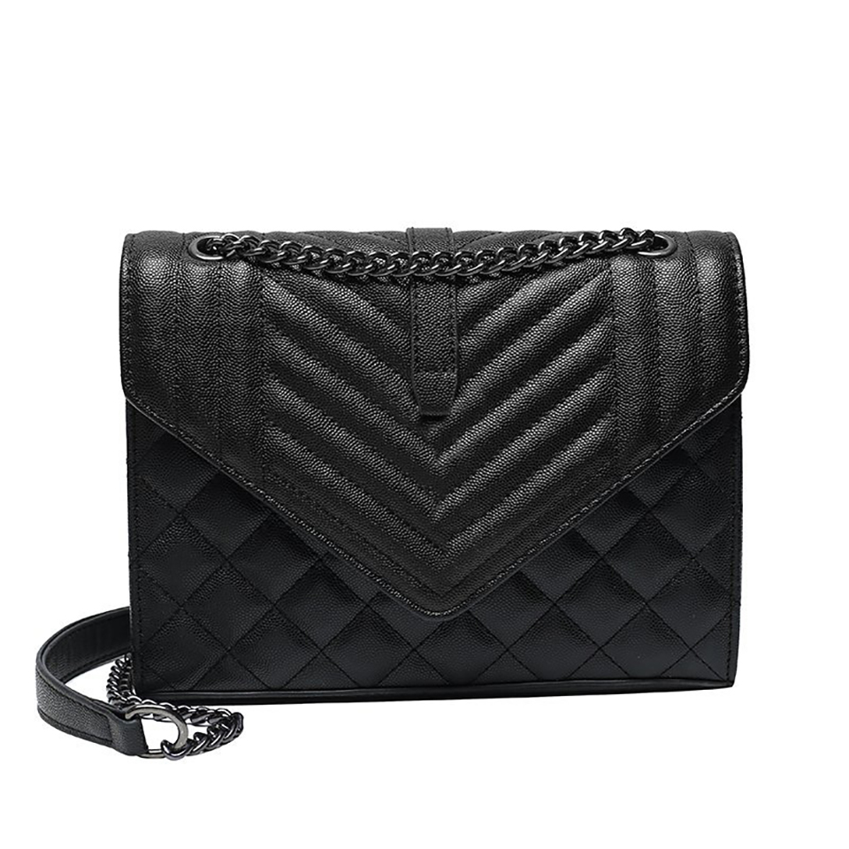

Fashion Women Black Chain Bag Luxury Designer Bags High Quality Handbags and Purses Leather Shoulder Messenger Cross body Bag, Package