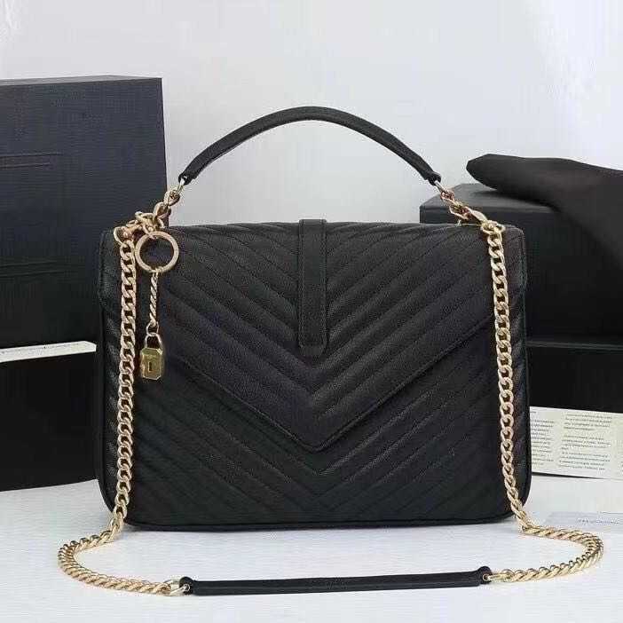 

Designer Handbags Bags Genuine leather handbag chain locks messenger bag Luxury Purse crossbody shoulder women handbagxxx fashion lady chains, Ribbon(not for sale separately)