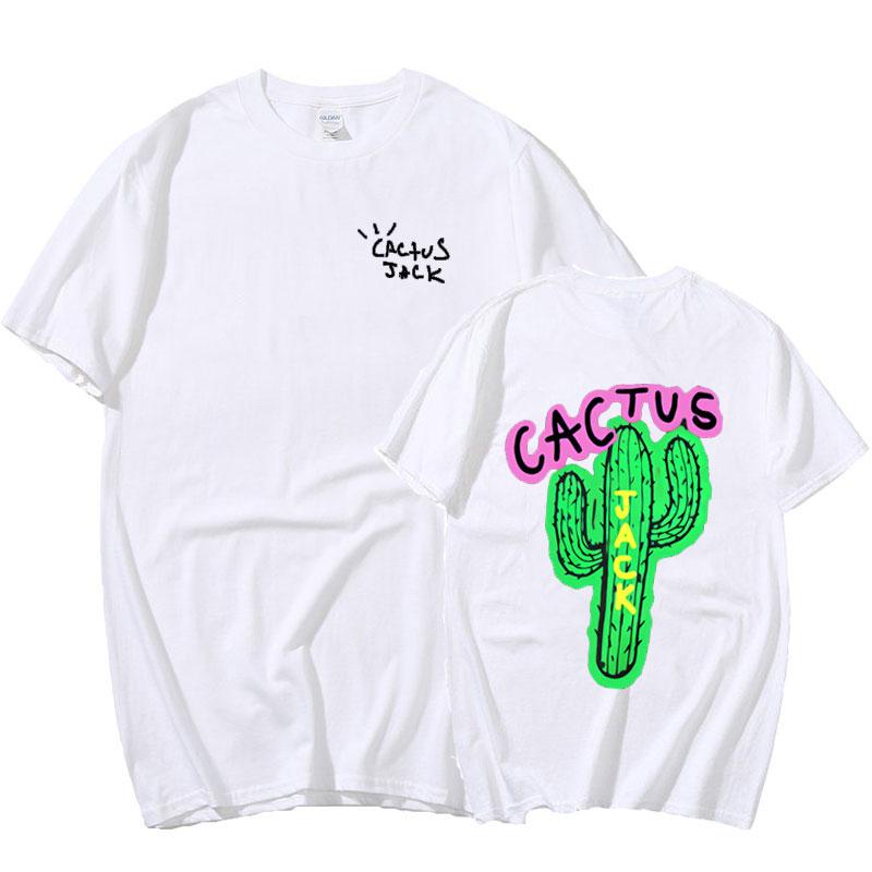 

Mens T-Shirts CACTUS Travis Scott Jack Luxury Men Cotton T Shirt Hip Hop Women Print Couple Lovers Harajuku, Sky blue tx1