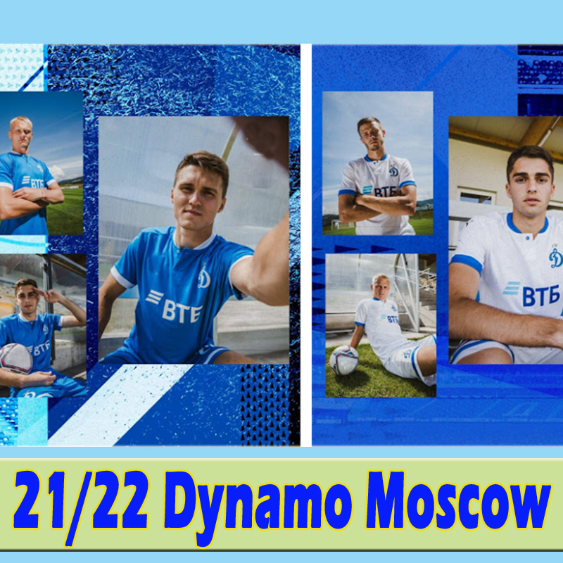 

21/22 Dynamo Moscow soccer jersey 2021 2022 D.Fomin Parshivlyuk Skopintsev jerseys men home away football shirts, 21 22 home