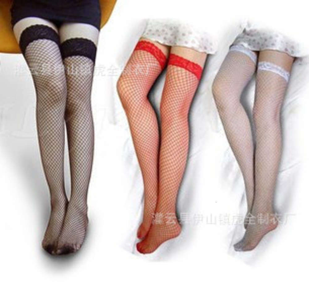 

Sexy underwear lace edge transparent fun spandex tight long tube net silk socks temptation 1002, Black;white