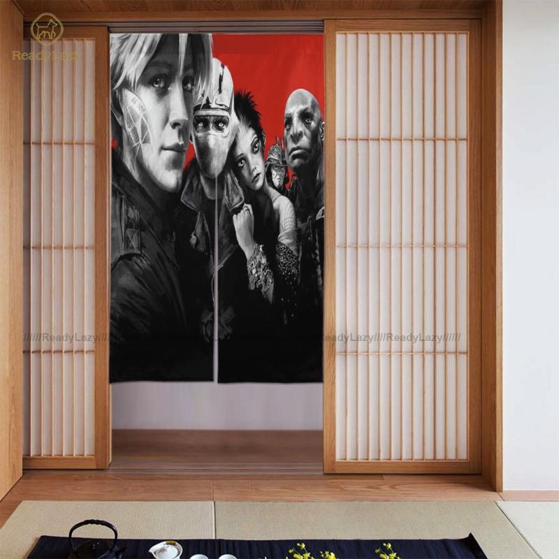 

Curtains Vintage Garden Door Curtain Double Decoration & Drapes